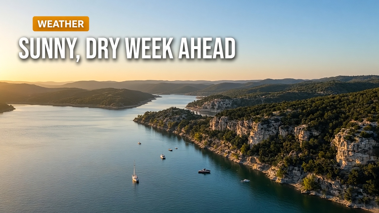 Sunny, dry week ahead at the lake as afternoons warm into the 80s