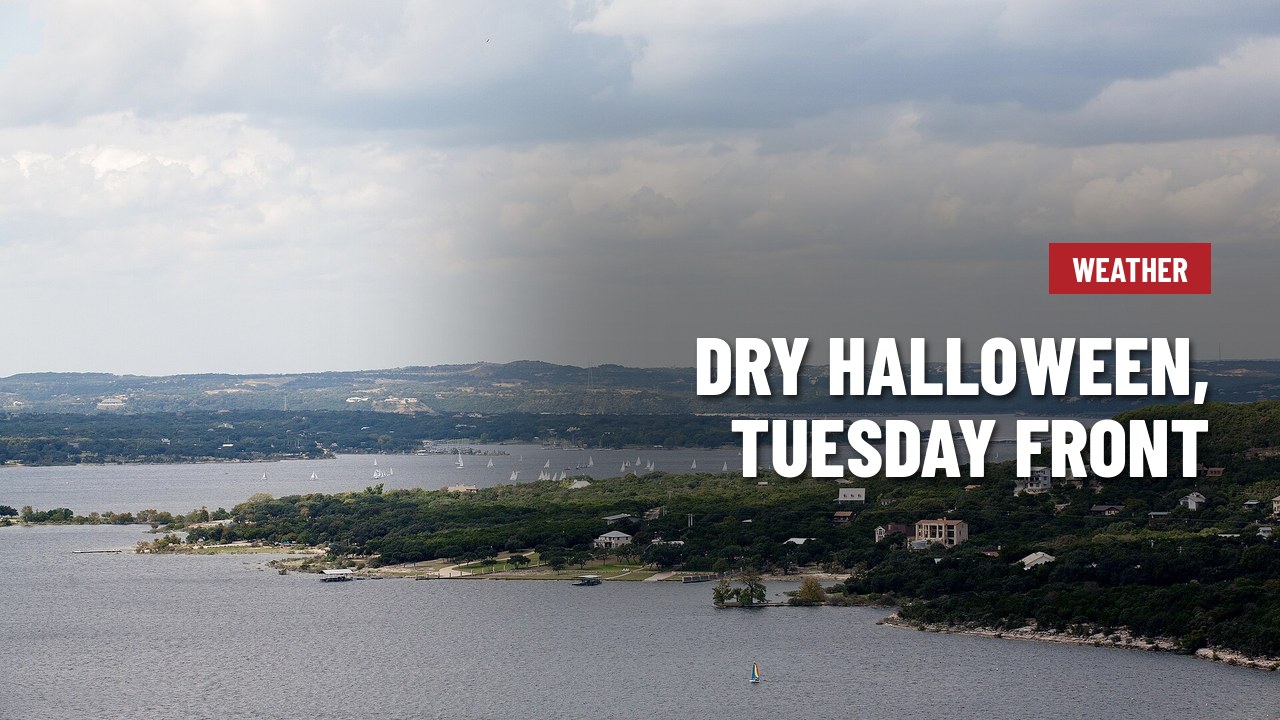 Dry Halloween night and a warm Sunday, then a Tuesday cold front brings storms and cooler air