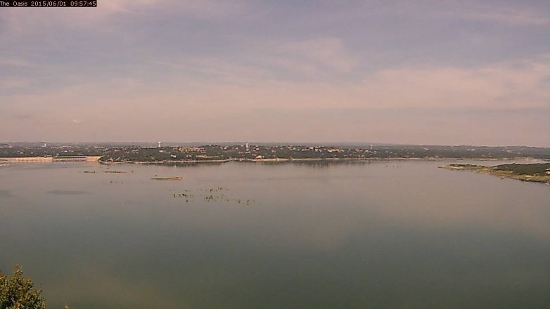 Lake Travis webcam, June 1, 2015 9:00 AM CT