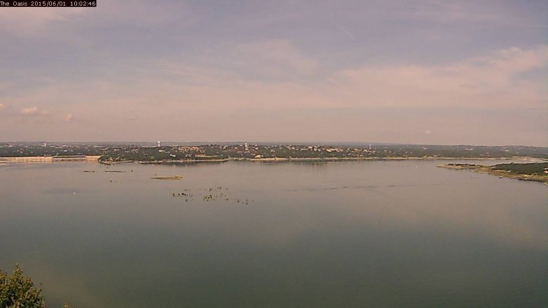 Lake Travis webcam, June 1, 2015 9:05 AM CT