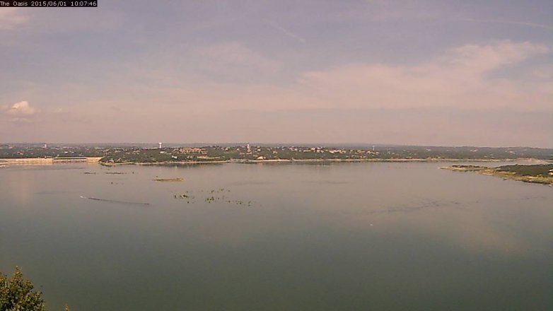 Lake Travis webcam, June 1, 2015 9:10 AM CT