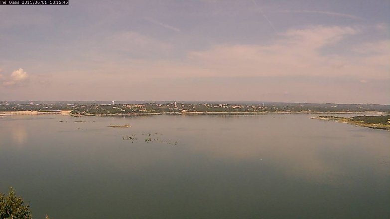 Lake Travis webcam, June 1, 2015 9:15 AM CT