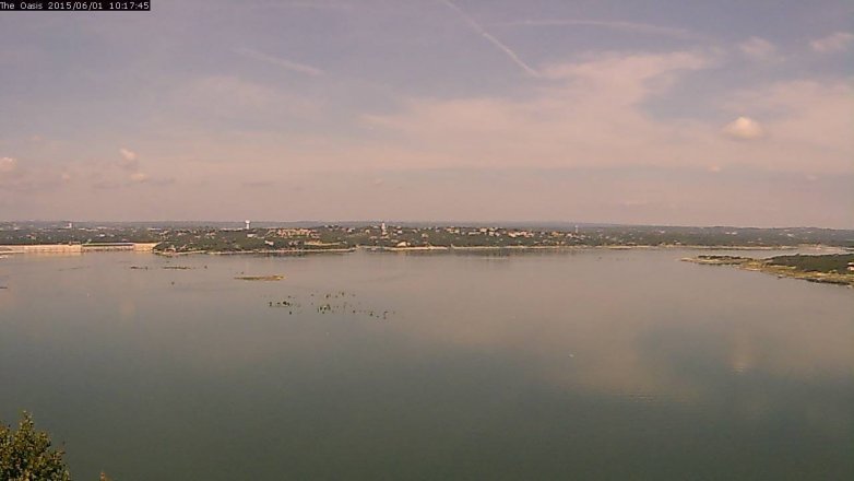 Lake Travis webcam, June 1, 2015 9:20 AM CT