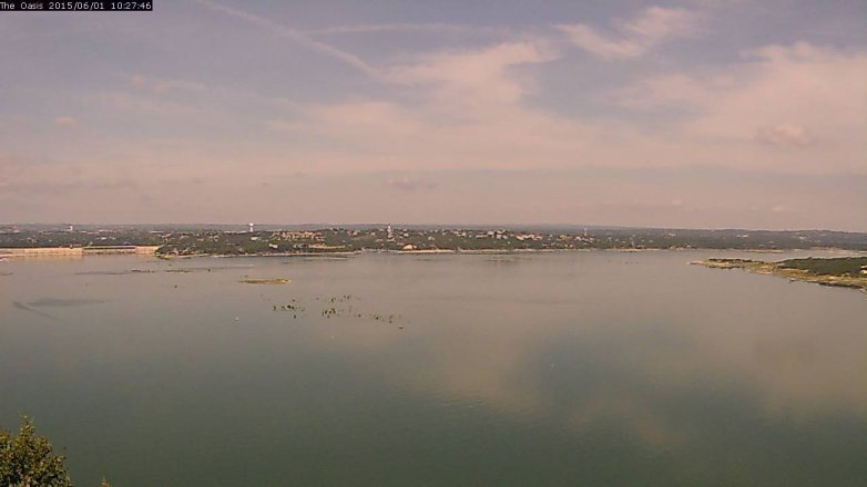 Lake Travis webcam, June 1, 2015 9:30 AM CT