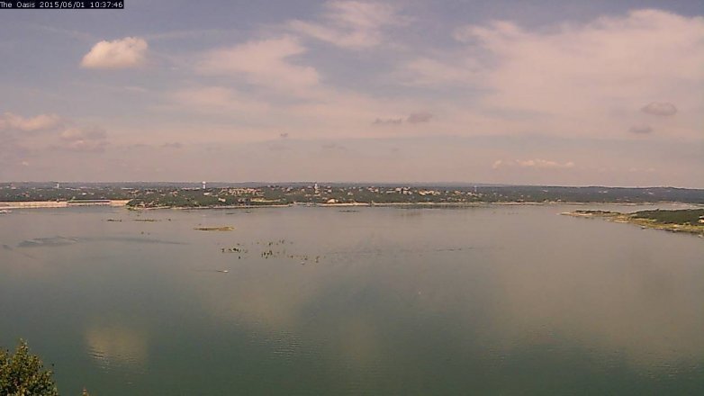 Lake Travis webcam, June 1, 2015 9:40 AM CT