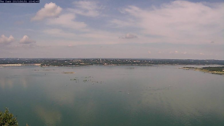 Lake Travis webcam, June 1, 2015 9:45 AM CT