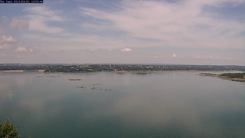 Lake Travis webcam, June 1, 2015 9:55 AM CT