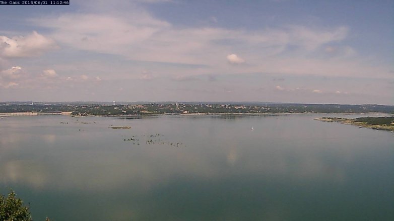 Lake Travis webcam, June 1, 2015 10:15 AM CT