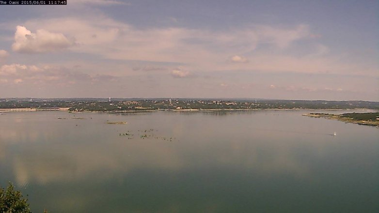 Lake Travis webcam, June 1, 2015 10:20 AM CT