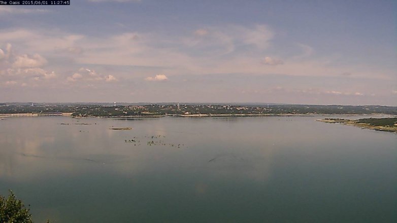 Lake Travis webcam, June 1, 2015 10:30 AM CT