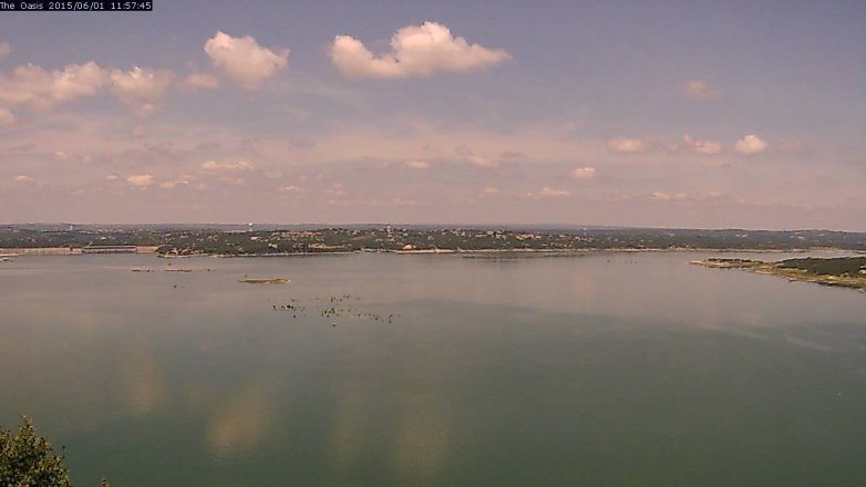 Lake Travis webcam, June 1, 2015 11:00 AM CT