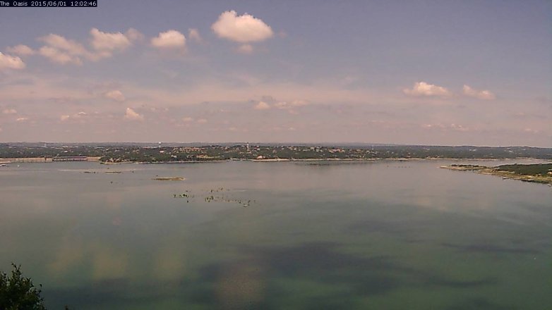Lake Travis webcam, June 1, 2015 11:05 AM CT