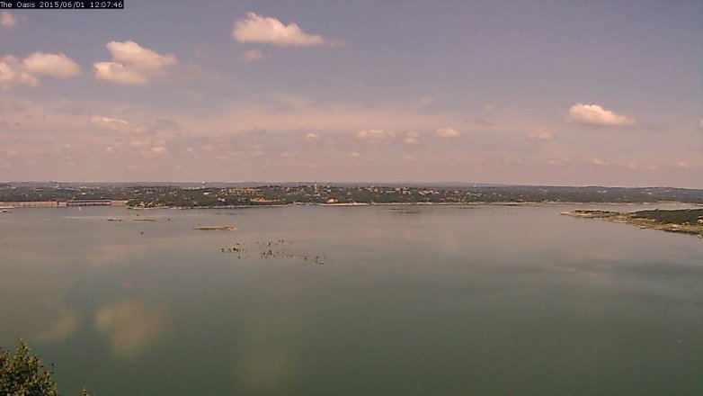 Lake Travis webcam, June 1, 2015 11:10 AM CT