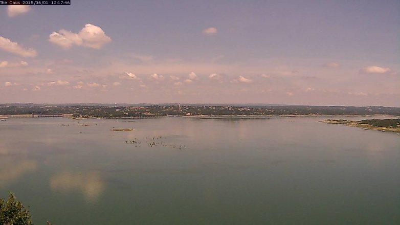 Lake Travis webcam, June 1, 2015 11:20 AM CT