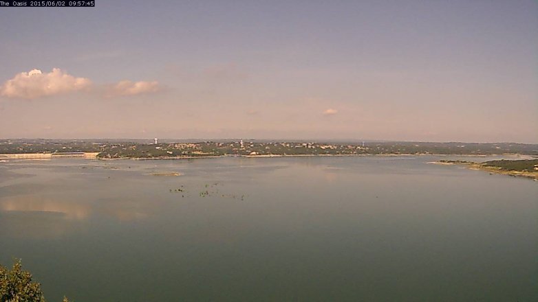 Lake Travis webcam, June 2, 2015 9:00 AM CT
