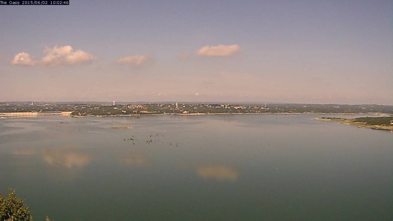 Lake Travis webcam, June 2, 2015 9:05 AM CT