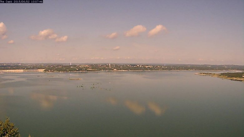 Lake Travis webcam, June 2, 2015 9:10 AM CT