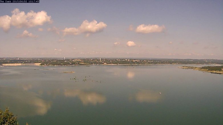 Lake Travis webcam, June 2, 2015 9:20 AM CT