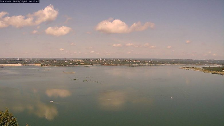 Lake Travis webcam, June 2, 2015 9:25 AM CT
