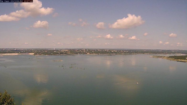 Lake Travis webcam, June 2, 2015 9:30 AM CT