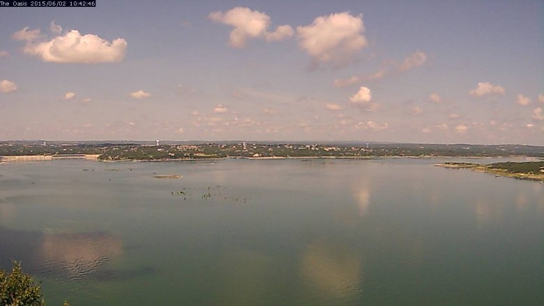 Lake Travis webcam, June 2, 2015 9:45 AM CT