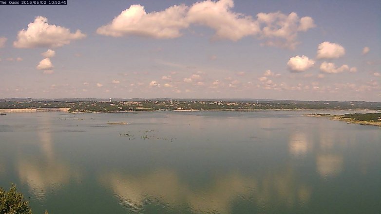 Lake Travis webcam, June 2, 2015 9:55 AM CT
