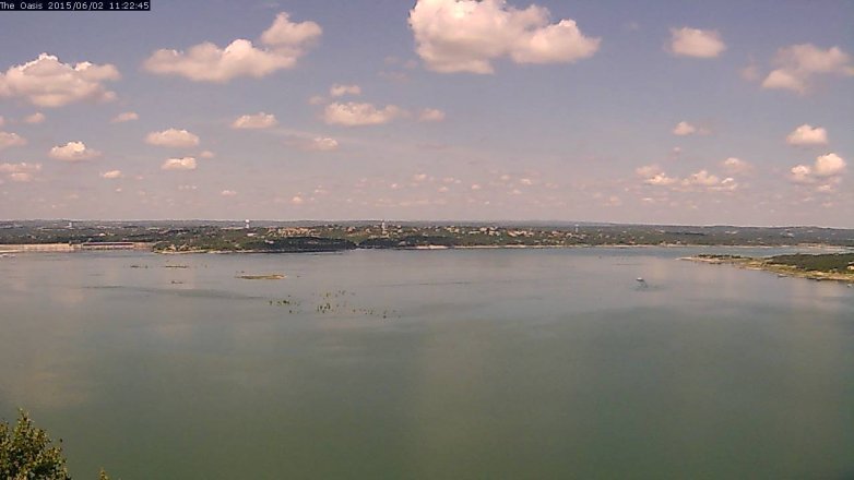 Lake Travis webcam, June 2, 2015 10:25 AM CT