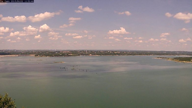 Lake Travis webcam, June 2, 2015 10:55 AM CT