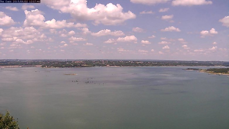 Lake Travis webcam, June 2, 2015 11:10 AM CT