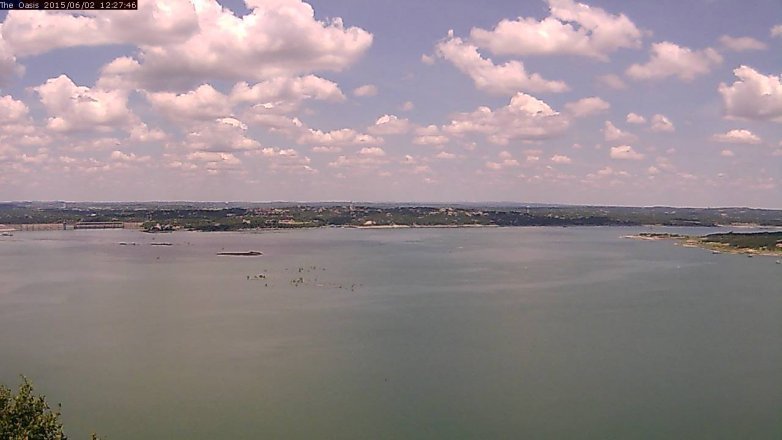 Lake Travis webcam, June 2, 2015 11:30 AM CT