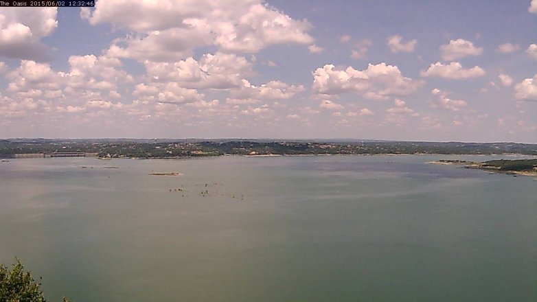 Lake Travis webcam, June 2, 2015 11:35 AM CT