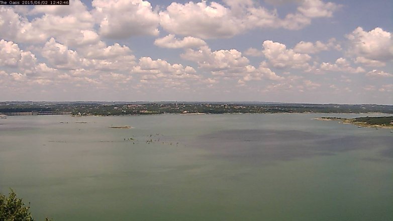 Lake Travis webcam, June 2, 2015 11:45 AM CT