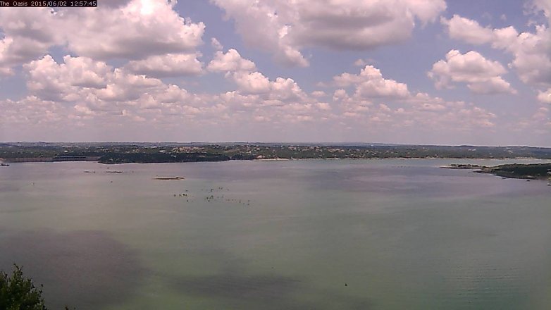 Lake Travis webcam, June 2, 2015 12:00 PM CT