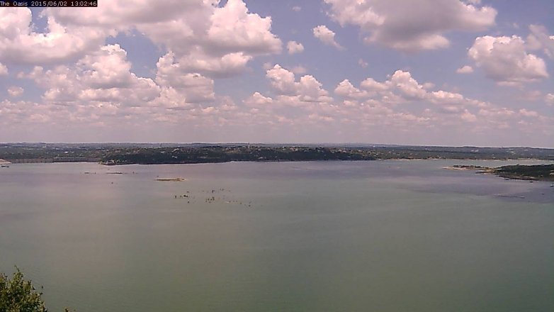 Lake Travis webcam, June 2, 2015 12:05 PM CT