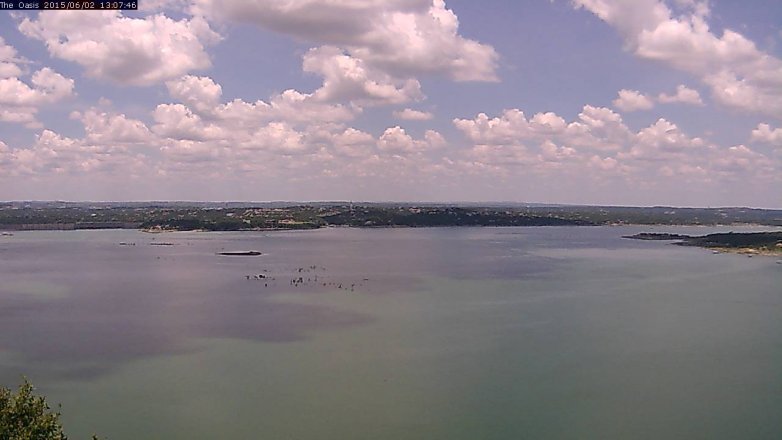 Lake Travis webcam, June 2, 2015 12:10 PM CT