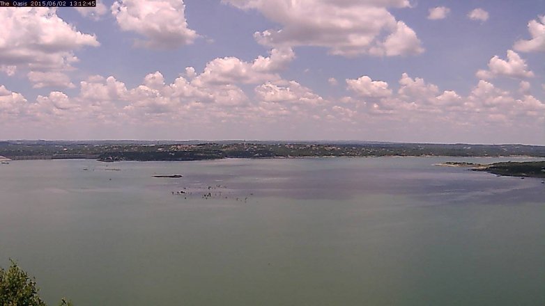 Lake Travis webcam, June 2, 2015 12:15 PM CT