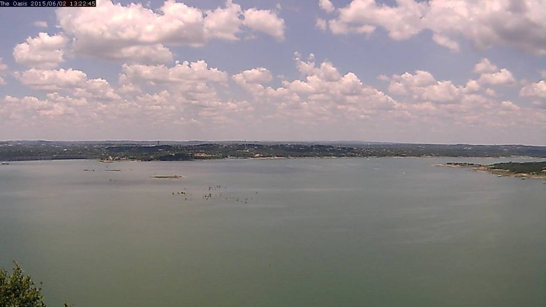 Lake Travis webcam, June 2, 2015 12:25 PM CT
