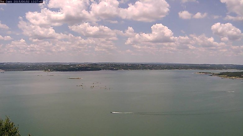 Lake Travis webcam, June 2, 2015 12:30 PM CT