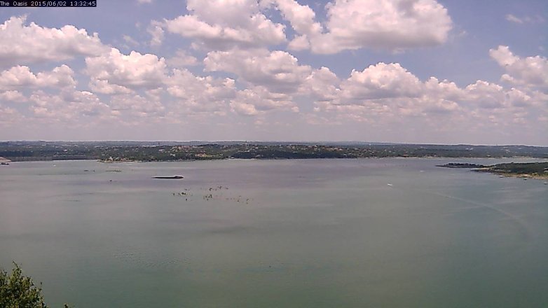 Lake Travis webcam, June 2, 2015 12:35 PM CT
