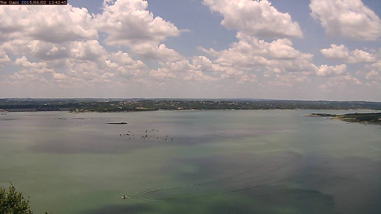 Lake Travis webcam, June 2, 2015 12:45 PM CT