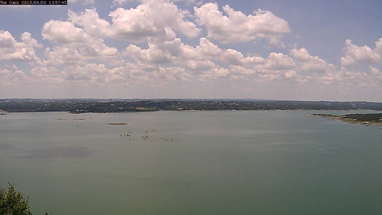 Lake Travis webcam, June 2, 2015 1:00 PM CT