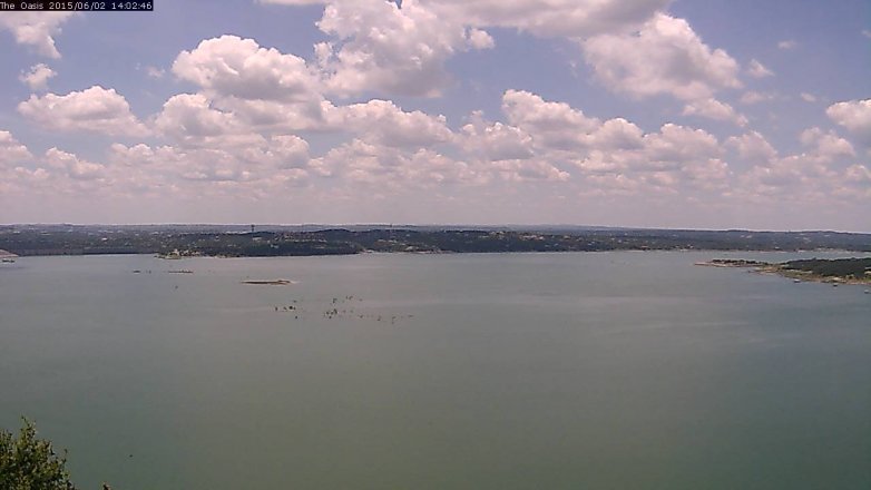 Lake Travis webcam, June 2, 2015 1:05 PM CT