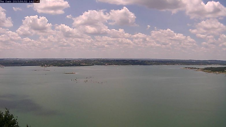 Lake Travis webcam, June 2, 2015 1:10 PM CT