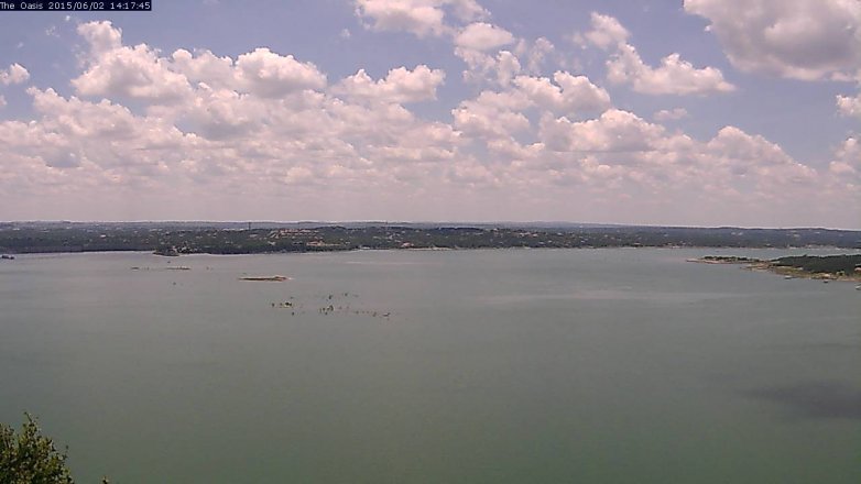 Lake Travis webcam, June 2, 2015 1:20 PM CT