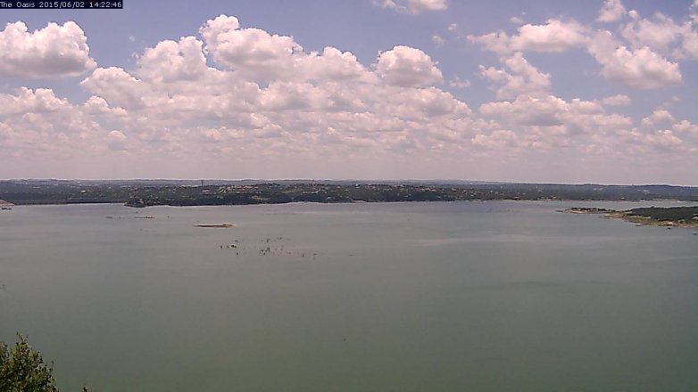 Lake Travis webcam, June 2, 2015 1:25 PM CT