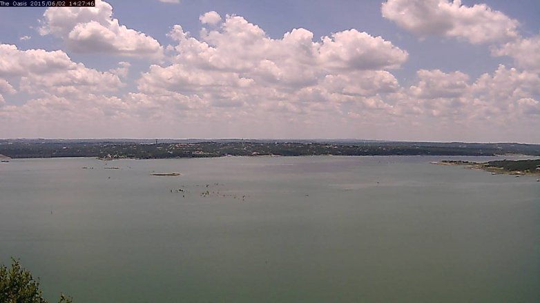 Lake Travis webcam, June 2, 2015 1:30 PM CT