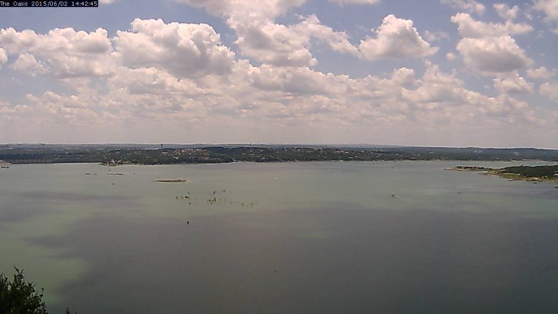 Lake Travis webcam, June 2, 2015 1:45 PM CT