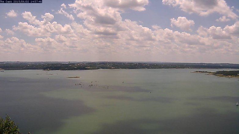 Lake Travis webcam, June 2, 2015 2:00 PM CT