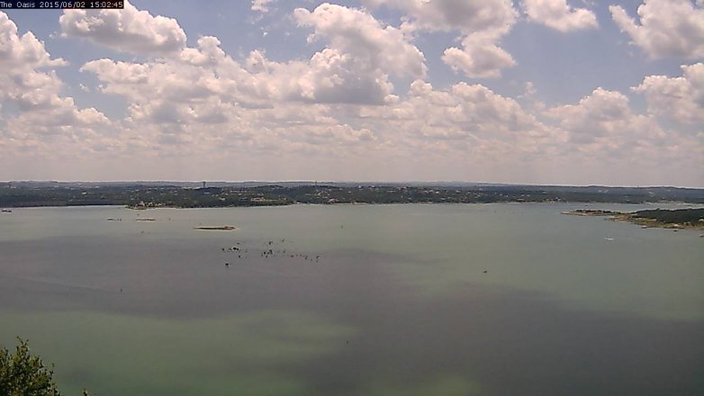 Lake Travis webcam, June 2, 2015 2:05 PM CT