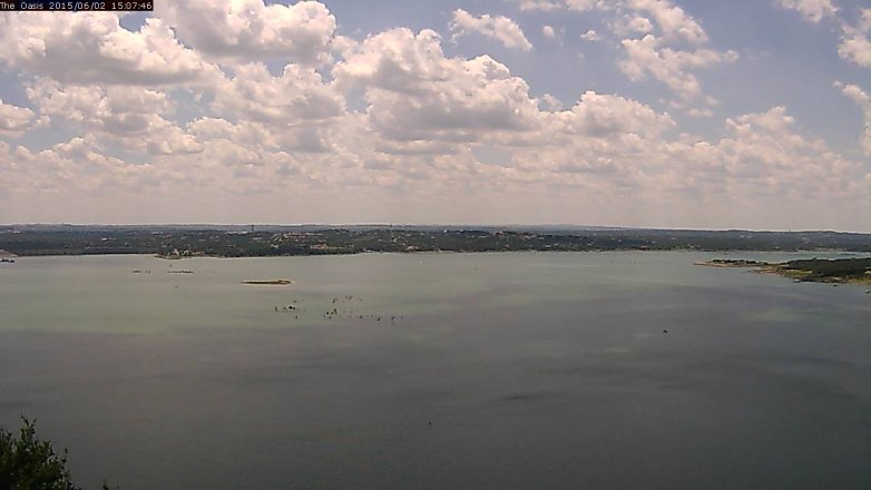 Lake Travis webcam, June 2, 2015 2:10 PM CT